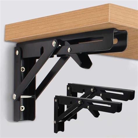 hinged metal brackets|heavy duty folding brackets.